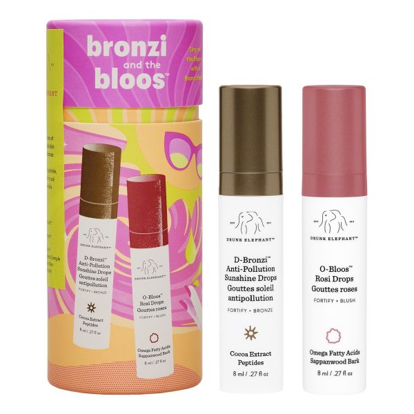  Drunk Elephant Drunk Elephant - Bronzi And The Bloos? - Set Per La Cura Del Viso Con Siero Bronzer E Rosato - Duo - Donna 