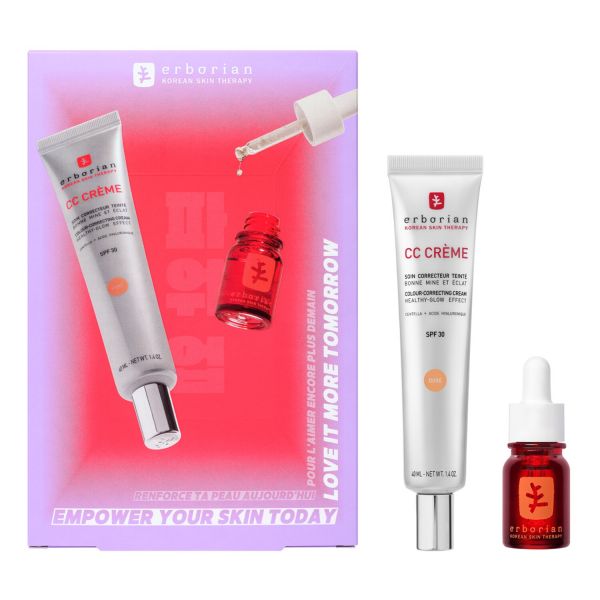  Erborian Erborian - Cc Cr?me X Skin Therapy - Set Trattamento Viso - Set Fdm26 Kit Cc Skin Ther Clair - Donna 
