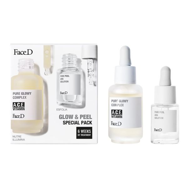  Face D Face D - Glow & Peel - Special Pack Illuminante Esfoliante - Skincare Glow & Peel - Special Pack - Donna 