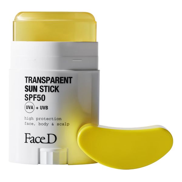  Face D Face D - Transparent Sun Stick Spf50 ? Stick Solare Invisibile - Skincare Stick Solare Trasparente Spf50 - Donna 