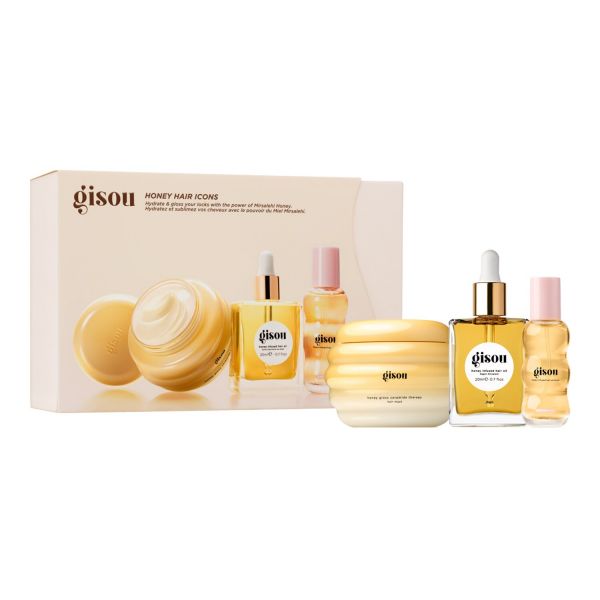  Gisou Gisou - Honey Hair Icons - Set Trattamenti Di Idratazione E Lucentezza Dei Capelli - Set Honey Hair Icons 110 Ml - Donna 