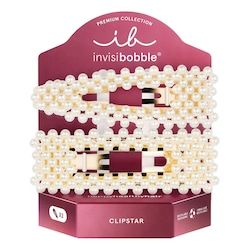  Invisibobble Invisibobble - Clipstar Premium Just Pearlfect - Mollette Per Capelli - Clipstar Premium Just Pearlfect - Donna 