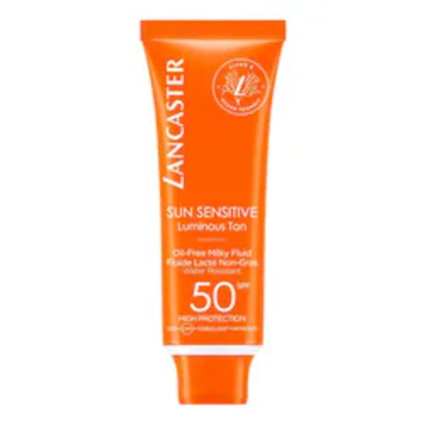  Lancaster Lancaster - Sun Sensitive - Latte Solare Fluido Viso Privo Di Oli Spf 50 - Sun Sensitive Milky Fluid Spf 50 50ml - Donna 