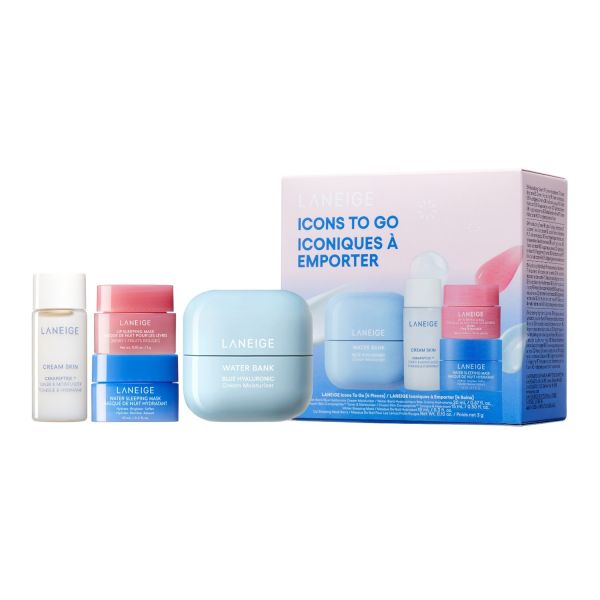 Laneige Laneige - Icons To Go Set - Set Di Prodotti Iconici Per La Cura Del Viso - 20ml+15ml+10ml+3g - Donna 