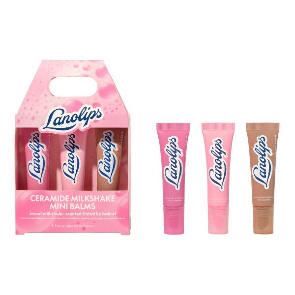  Lanolips Lanolips - Mini-baumes Milkshake Aux C?ramides - Balsami Labbra Colorati Dal Profumo Goloso - Milkshake Mini Balms 3x4g - Donna 