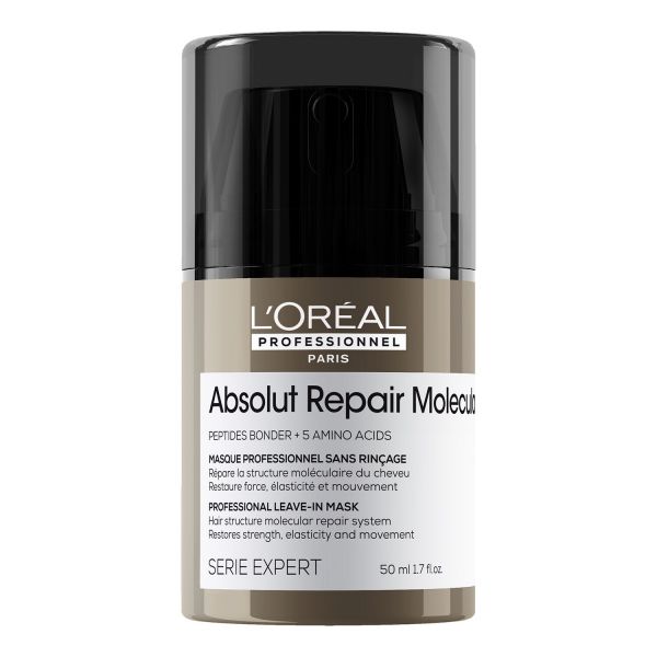  L'oréal Professionnel L'or?al Professionnel - Absolut Repair Molecular - Crema Senza Risciacquo Per Capelli Danneggiati - Serie Expert Arm Leave-in Mini 50ml - Donna 