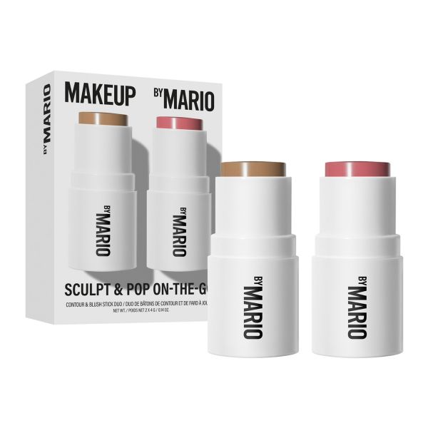  Makeup By Mario Makeup By Mario - Sculpt & Pop On The Go - Mini Set Contouring E Blush - Set Sculpt Pop Light Medium & Dusty Rose - Donna 