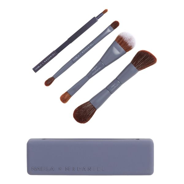  Nabla Nabla - Nabla X Mrdaniel Brush Clutch - Set 4 Pennelli Occhi, Viso E Labbra - Set 4 Pennelli Occhi. Viso E Labbra - Donna 