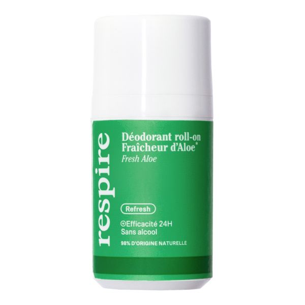  Respire Respire - Deodorante Roll-on - Deodorante All'aloe Efficacia 24h - Roll On Deodorant - Fresh Aloe - Donna 