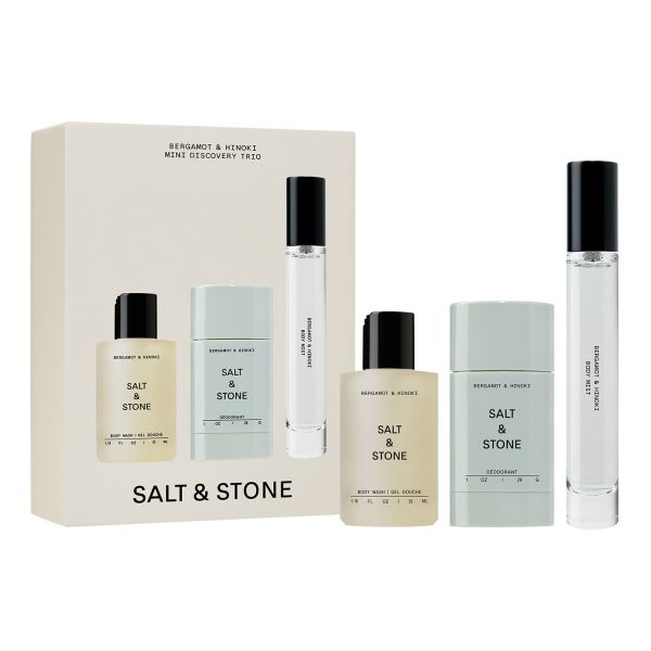  Salt And Stone Salt And Stone - Mini Discovery Trio - Trio Scoperta Formato Mini Bergamotto E Hinoki - Set Mini Trio Bergamot & Hinoki - Donna 
