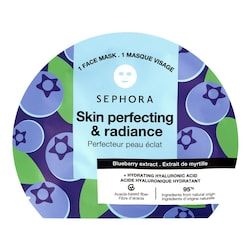  Sephora Collection Sephora Collection - Maschera Agli Estratti Di Frutta E Acido Ialuronico - Maschere Viso In Tessuto - No Waste Mask-22 Myrtille - Donna 
