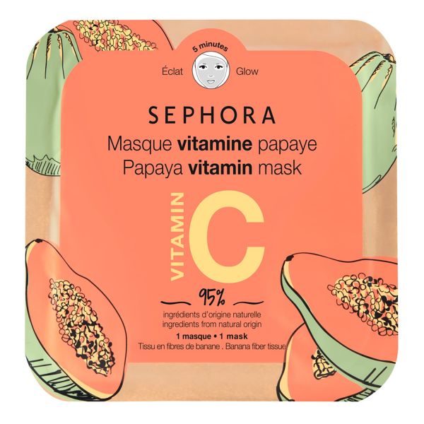  Sephora Collection Sephora Collection - Maschera Vitaminica Viso - Maschera Viso In Tessuto - Vitamin Masks-20 Fruit Dragon - Donna 