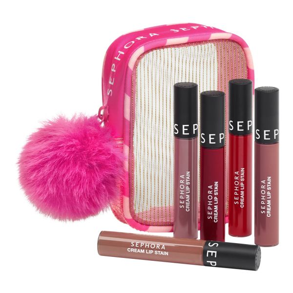  Sephora Collection Sephora Collection - Set Di 5 Rossi Effetto Velluto No Transfer - Con Tonalit? In Edizione Limitata - Cream Lip Stain Set-25 Xms - Donna 