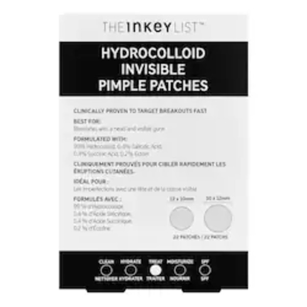  The Inkey List The Inkey List - Hydrocolloid Invisible Pimple Patches - Patch Anti-impurit? - The Inkey List Hydrocolloid Pimple Patch - Donna 