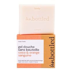  Unbottled Unbottled - Gel Doccia Senza Flacone - Cocco E Arancia Rossa - Shower Bar - Coco & Orange Sanguine - Donna 