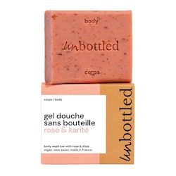  Unbottled Unbottled - Gel Doccia Senza Flacone Rosa E Karit? - Sapone Con Ph Neutro - Shower Bar - Rose & Shea - Donna 