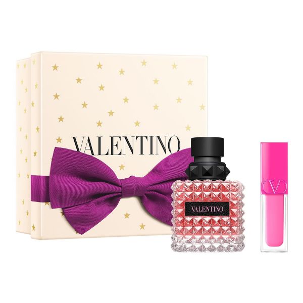  Valentino Valentino - Born In Roma - Cofanetto Born In Roma Donna + Puffer Gloss - Born In Roma Donna Edp 50ml+ Rossetto - Donna 