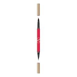  Valentino Make Up Valentino Make Up - Twin Liner - Duo Liner Liquido E Matita Colorata 16h Di Tenuta - Black & Marrone - Donna 