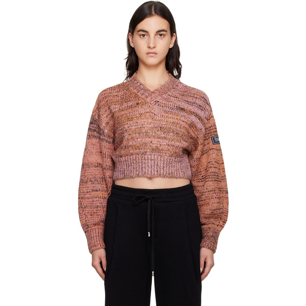  Ader Error Pink V-neck Sweater 