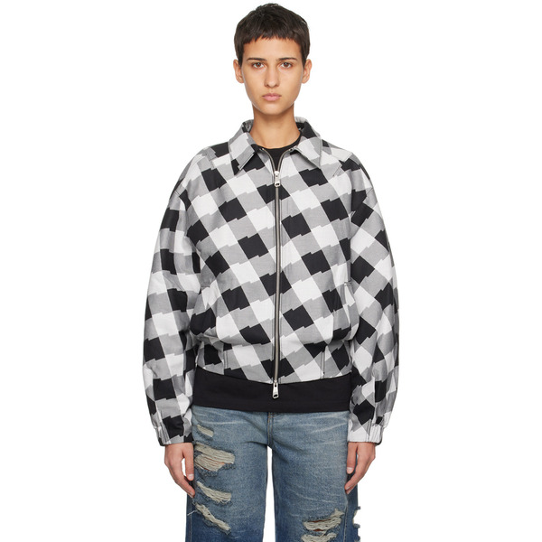  Ader Error White Check Jacket 