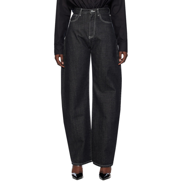  Alaïa Black Round Jeans 