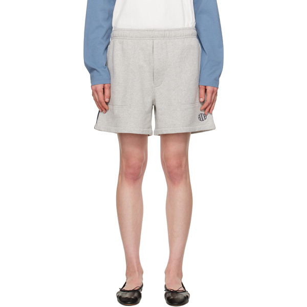  Bode Gray Crew Sweat Shorts 