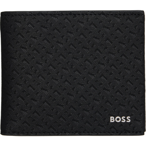 Boss Black Monogram Pattern Wallet 