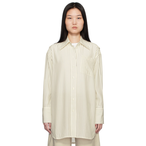  Co Off-white Striped Button Down Shirt 