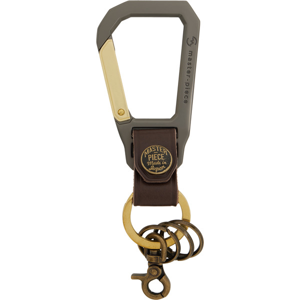  Master-piece Brown Carabiner Keychain 