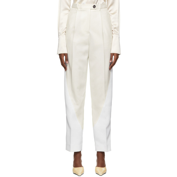  Peter Do White Wool Trousers 