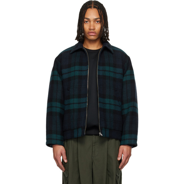  Wtaps Green & Blue Wrecker Jacket 