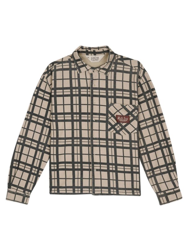  Brain Dead Brain Dead Camicia Button Up In French Terry A Quadri 