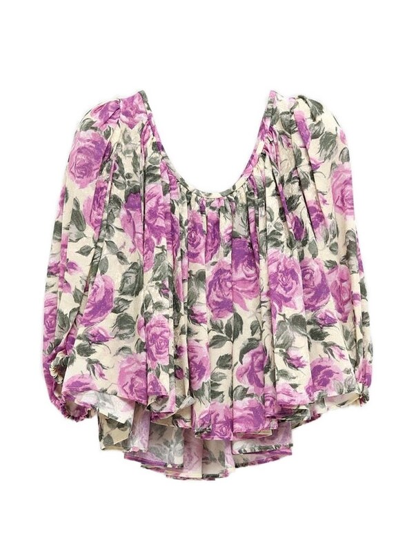  Chloé Chloé Top In Seta Stampata 