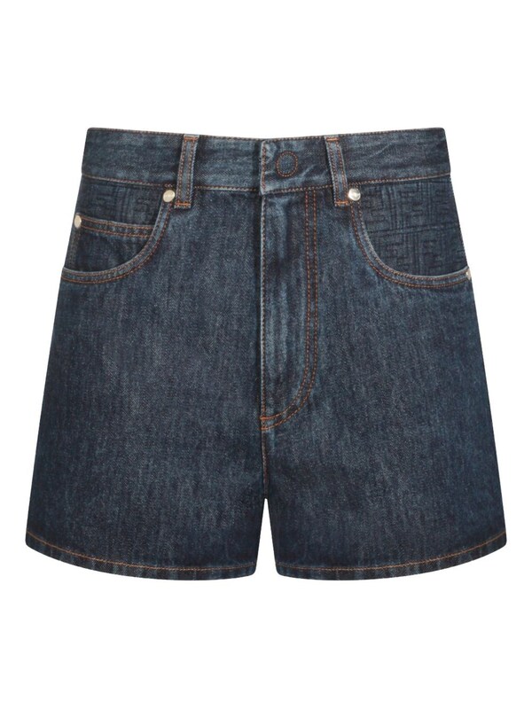  Fendi Fendi Shorts In Denim Di Cotone 