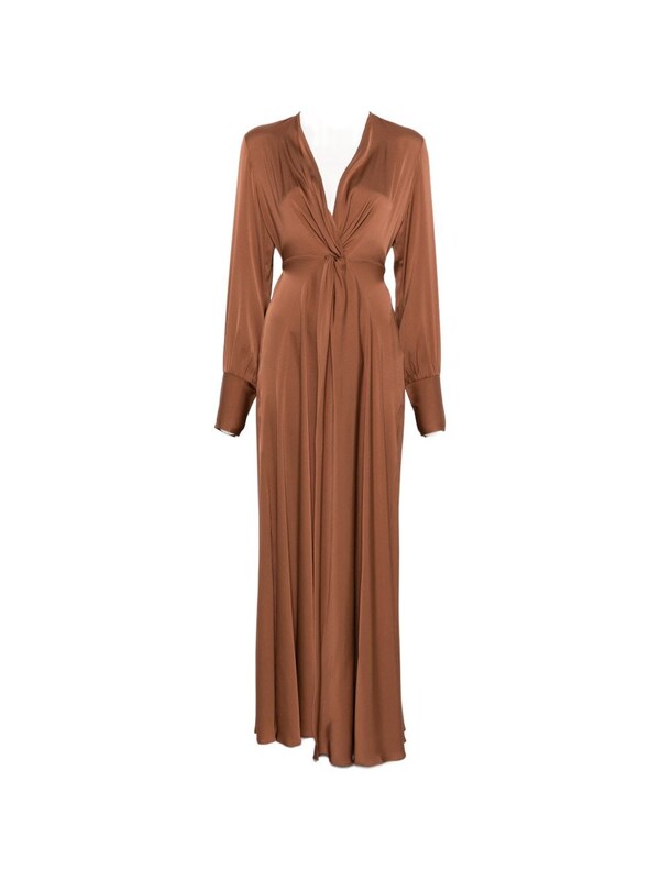  Silk95five Silk95five Abito Maxi In Seta Palm Beach 