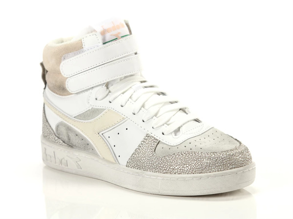  Diadora Magic Basket Mid Icona Wn Whisper White,  3½ Donna Colore Cipria|bianco Sporco|grigio Chiaro 